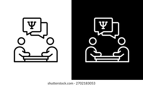 Beratung White Icon Set Design