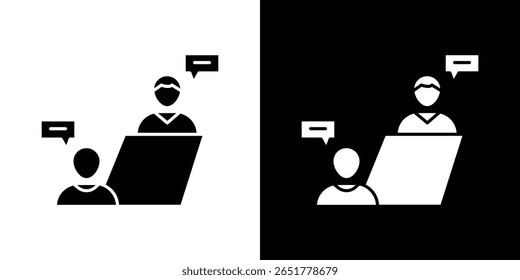 Counselling icon of a flat style vector