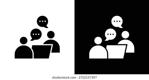 Counselling icon vector illustration - high quality black style vector icons