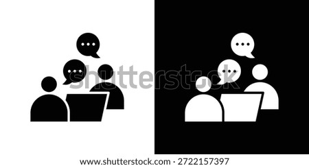 Counselling icon vector illustration - high quality black style vector icons