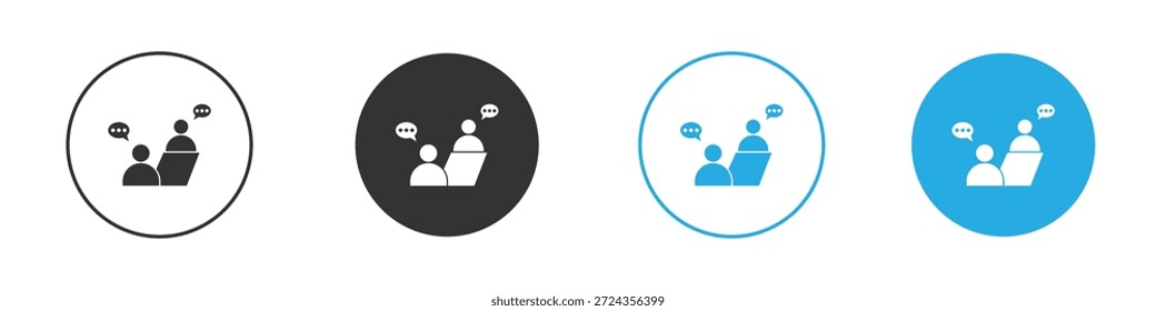 Counselling icons design element. vector illustration on white background.