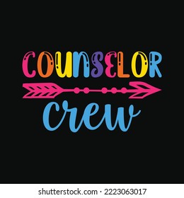 Counselor Crew Teacher Svg Cricut Files Silhouette