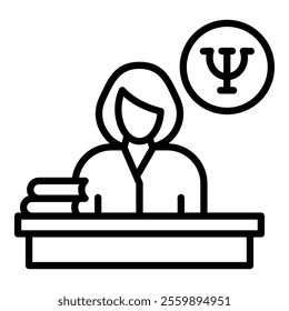 Counselor Office Icon Element For Design