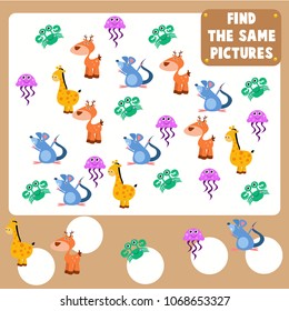 Count the animal games for kid. Mini games series for children