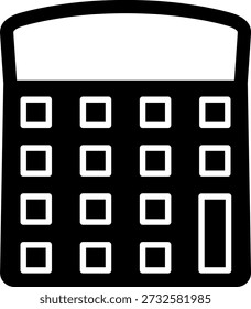 calculadora de contagem ícone sinal vetor