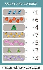Count and connect the number of monsters and the number