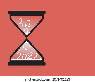 Count Down To Happy New Year 2022 Card Or Banner