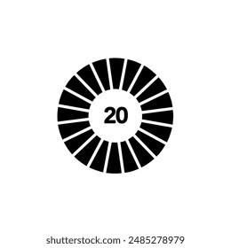 icono de cuenta atrás para Diseño gráfico e illustrator
