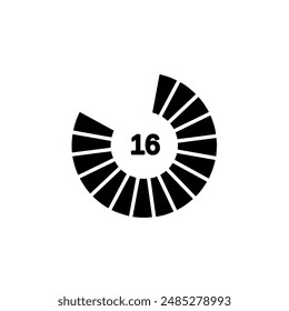 icono de cuenta atrás para Diseño gráfico e illustrator
