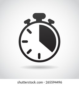 Count Down Icon Isolated On White Background. Vector Art.