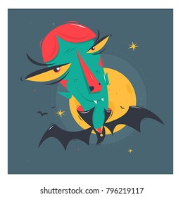 Count Dracula. Character vector illustration