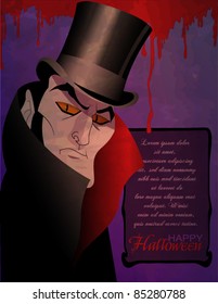 Invitación de Count Dracula Halloween