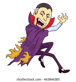 The count dracula vector illustration with gradients