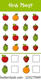 Count how many fruits