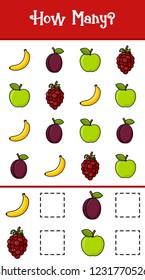 Count how many fruits