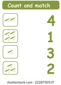 Count and match the food we eat