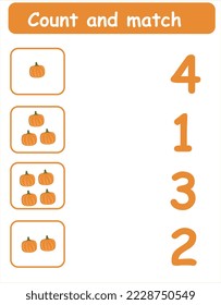 Count and match the food we eat