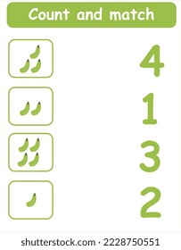 Count and match the food we eat