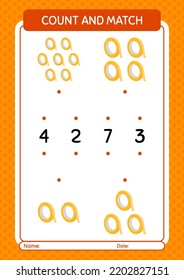 Count and match game with masking tape. worksheet for preschool kids, kids activity sheet