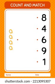 Cuenta y coteja el juego con cinta adhesiva. hoja de trabajo para niños de preescolar, hoja de actividades para niños