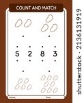 Count and match game with prayer beads. worksheet for preschool kids, kids activity sheet