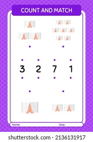 Contar y hacer juego con quran. hoja de trabajo para niños de preescolar, hoja de actividades para niños