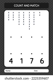 Contar y hacer juego con reloj. hoja de trabajo para niños de preescolar, hoja de actividades para niños