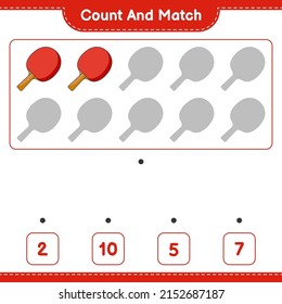 Count Match Count Number Ping Pong Stock Vector (Royalty Free ...