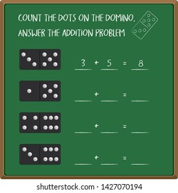 Count number with domino illustration