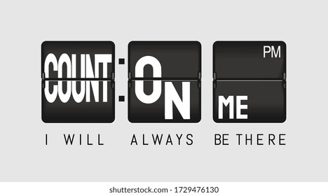 Count On Me Images Stock Photos Vectors Shutterstock