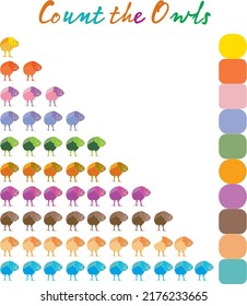 Count the Owls es divertido para el niño 