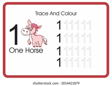 count trace and colour horses