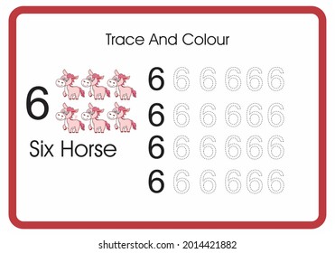 count trace and colour horses