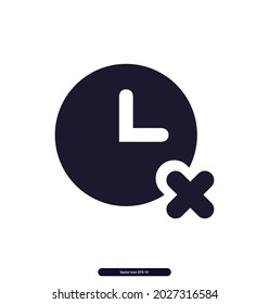 count_delete icon. Document, work vector icon. Illustration isolated for graphic and web design.