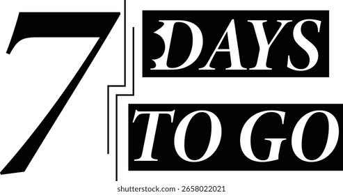 Contagem Regressiva Em 7 Dias, Temporizador De Antecipação De Eventos