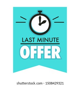 Countdown badge, last minute offer, one day sales and timer isolated icon vector. Promo sticker, business limited special promotion, best deal emblem or logo. Clock dial symbol, short time period