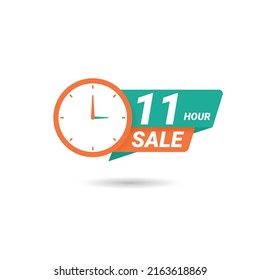 Countdown badge for sale. Last Hour offers banners, hours promo sticker sales