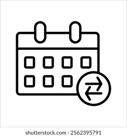 Countdown daily page calendar icon - 1 day left. Vector number day to go. Agenda app, business deadline, date. Reminder, schedule simple pictogram.