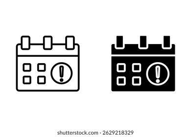 Countdown daily page calendar icon - 1 day left. Vector number day to go. Agenda app, business deadline, date. Reminder, schedule simple pictogram.