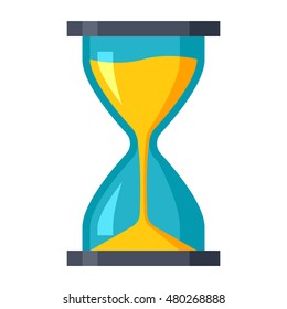 The countdown to the deadline in the hourglass.