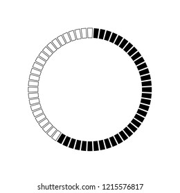 Countdown digital timer vector icon