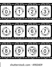Countdown and film (vector)