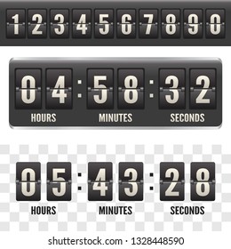 Countdown flip board with Scoreboard. Flip countdown clock counter.