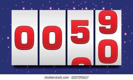  countdown and forward to the new year, backward and forward timing