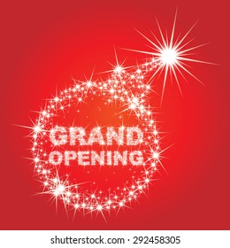 Countdown for grand opening - combine by sparkle star