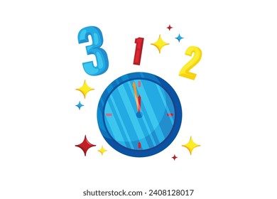 Countdown Happy New Year Sticker