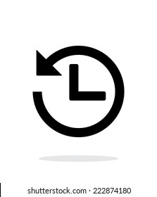 Countdown icon on white background. Vector illustration.