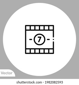 vector de signo de icono de cuenta regresiva,Símbolo, ilustración de logotipo para web y móvil