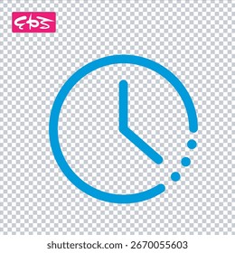 Cuenta regresiva, icono de cronómetro, icono de hora, hora, temporización, formato EPS, archivo de ilustración de icono de Vector
