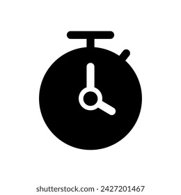 Countdown icon vector. Passage of time illustration sign. Clock symbol.